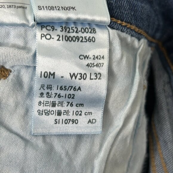 Levi’s Classic Bootcut Jeans 10 Blue Awe Dark Wash Mid Rise Stretch Denim - Picture 12 of 12